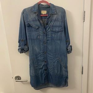 Current/Elliott denim shirt dress